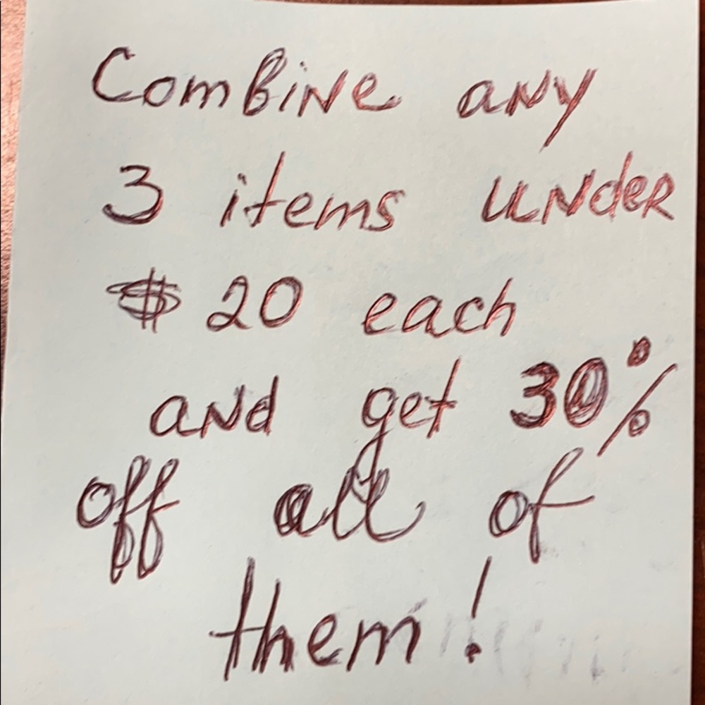 Any three items under $ 20